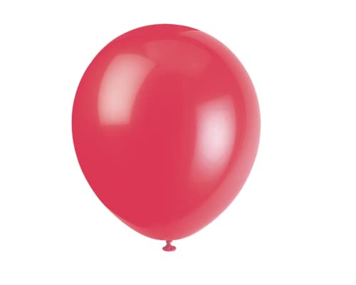 Unique Industries 9" Latex Red Balloons, 20ct