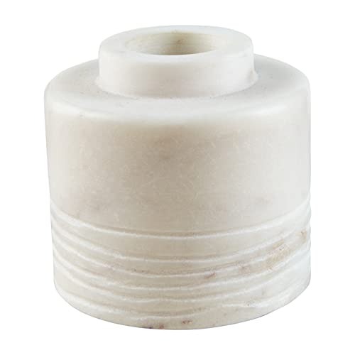 Mud Pie Horizontal Stripe Marble Bud Vase, 3.25 inch Diameter
