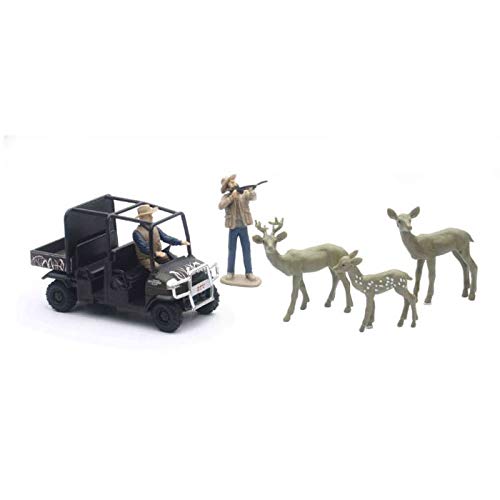 New Ray Toys Diecast 4" Kubota Camo RTV Deer Hunting Set by New Ray SS-33473