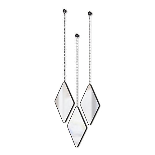 Umbra Dima Mirrors, Set of 3, Trio of Decorative Mirrors for Wall  Apartment D√Å√º√°cor/Wall Art, Available in Black