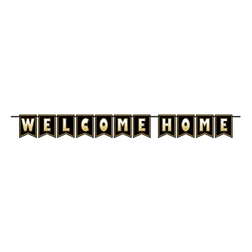 Beistle 53623 Welcome Home String Banner, 1ct