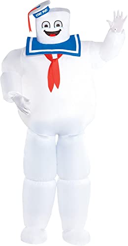 Amscan Party City Inflatable Stay Puft Marshmallow Man Halloween Costume for Adults, Ghostbusters, Standard Size