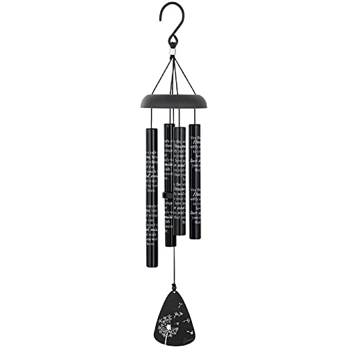 Carson Home 63203 Winds of Heaven Sonnet Chime, Black, 21-inch Length, Aluminum and Strung with Industrial Cord