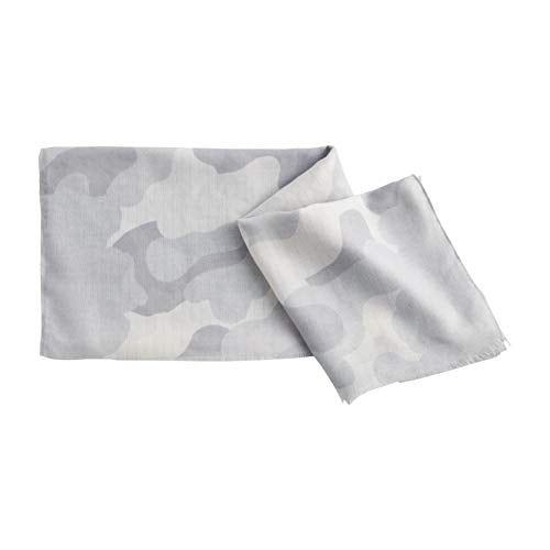 Mud Pie Womens Shimmer Abstract Scarf, Gray, One Size