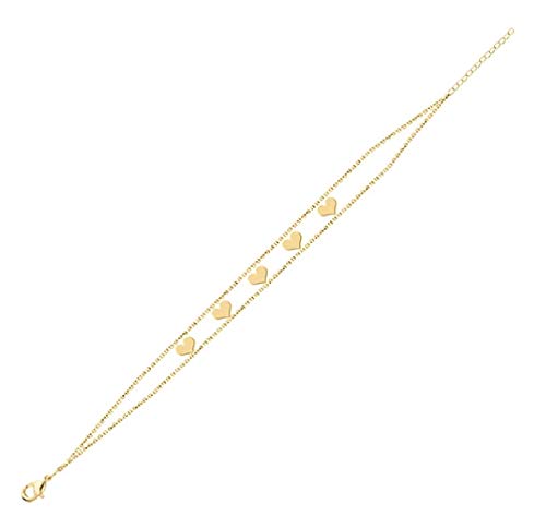 Maya J EB18Y 5 Heart Symbols Empowered Bracelet Yellow