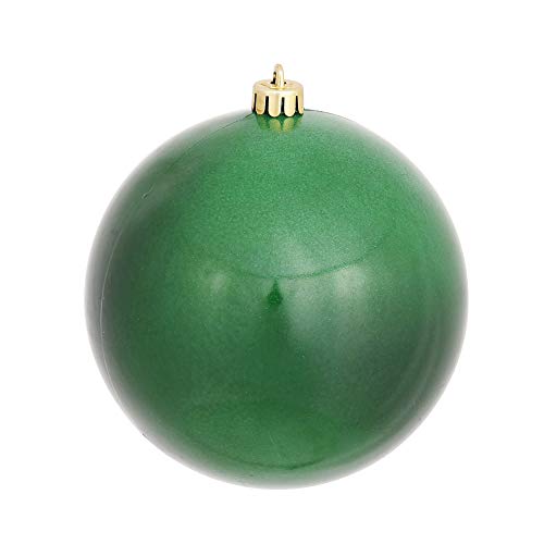 Vickerman 6" Emerald Candy Ball Ornament, 4 per Bag