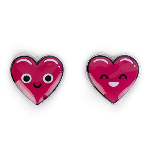 Gift Republic Heart Hand Warmers Set of Two, Pink