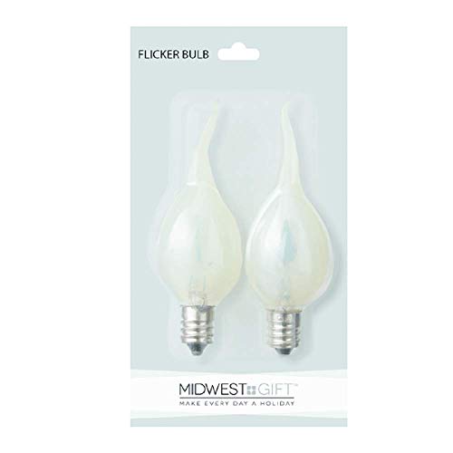 Ganz Midwest-CBK Flicker Fiber Coated Replacement Bulb Set of 2