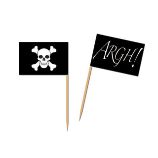 Beistle Pirate Flag Picks Party Accessory (1 count) (50/Pkg)