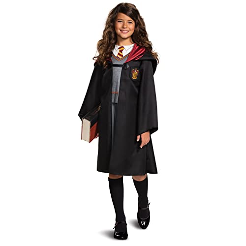 Disguise Harry Potter Hermione Granger Classic Girls Costume, Black & Red, Medium (7-8)
