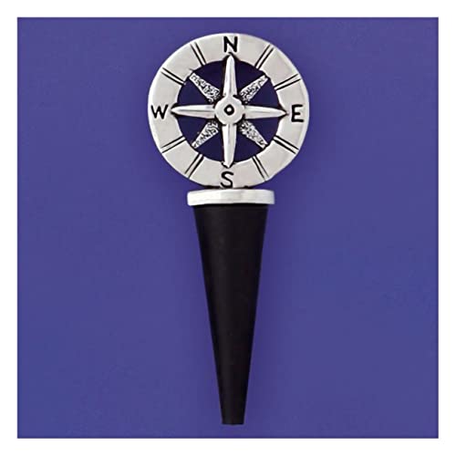 Basic Spirit D‚àö¬©cor Compass Bottle Stopper - Handmade Home Decoration for Gifts and Souvenirs, Wine and Beverage Kit Nautical Sailing Beach Coastal Sea Lover