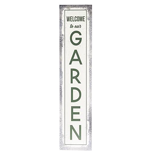 Ganz CG173673 Welcome to Our Garden Standing Sign with Easel, 49-inch Height,