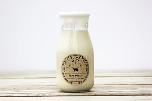 Milk Reclamation Barn Candles Bottle Candle Cucumber Melon, 12.5 Ounces, Home, Home D‚àö¬©cor