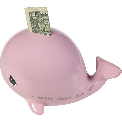 Precious Moments Mightier Than The Waves Whale Money Bank, One Size, Multi