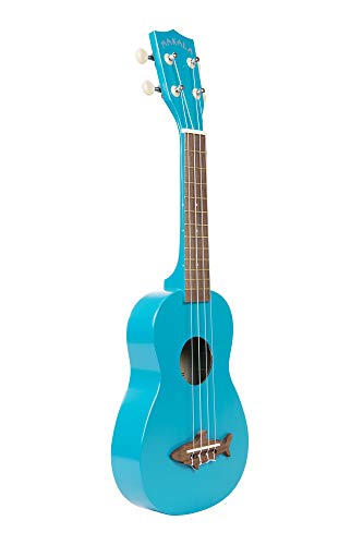 Kala Makala Shark Ukulele, 4-String, Blue One Size MK-SS/BLU