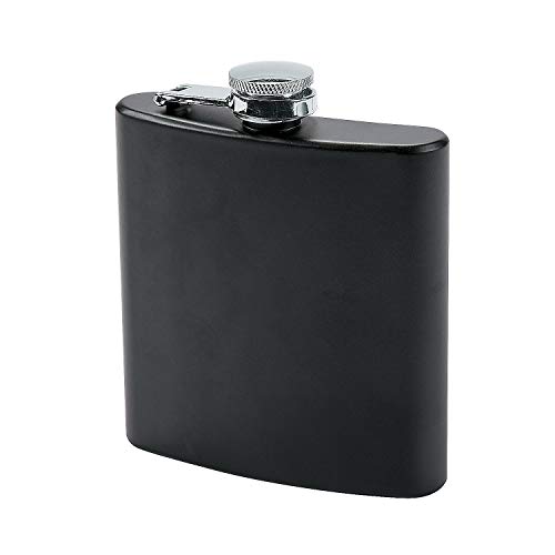 Fun Express Matte Black Stainless Steel Flask (6 oz)