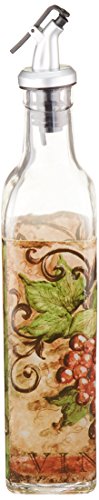 Grant Howard Vino Oil &Vinegar Glass Cruet, 16 oz, Multicolored