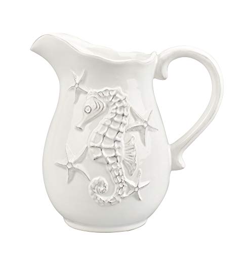 Blue Sky Clayworks Clayworkss Laguna Coastal Pitcher White, Multi