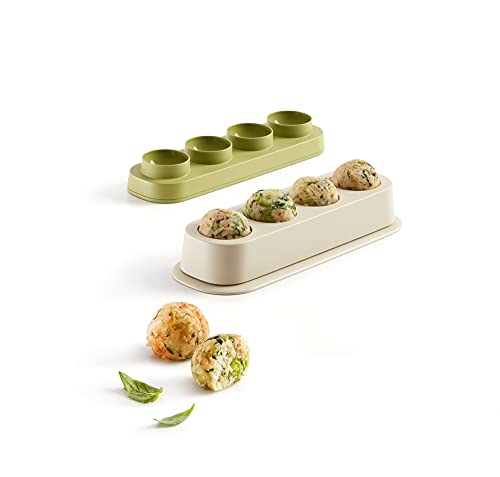 L‚àö¬©ku‚àö¬© Veggie Ball Maker, 8.2 x 2.2 x 2.8in, Green