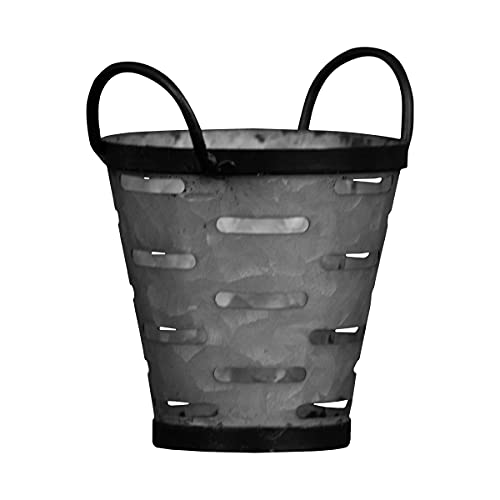 Foreside Home and Garden Olive Bucket Galvanized Metal Planter