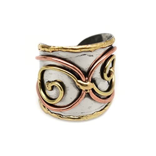 Anju R041 Janya Mixed Metal Ring