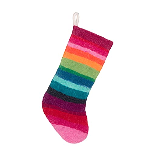 Abbott Collection  28-NEPAL-514-MULTI Multi Stripe Stocking