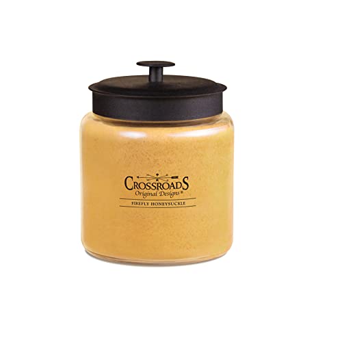 Crossroads Firefly Honeysuckle Jar Candle, 96-Ounce, Paraffin Wax