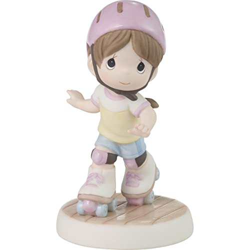 Precious Moments 223005 This is How I Roll Brunette Bisque Porcelain Figurine