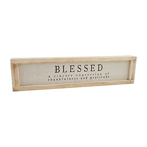 Mud Pie Blessed Wall Sign, 20-inch