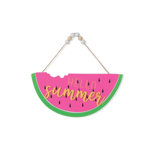 Gerson International Watermelon Hanging Wall Decor, 11.81 Inch Length, Wood