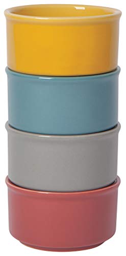 Now Designs Canyon Set of 4 Stoneware Ramekins, Assorted