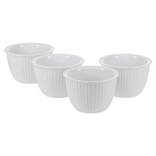 BIA Cordon Bleu 900010S4SIOC Classic Bakeware Custard Cups, White