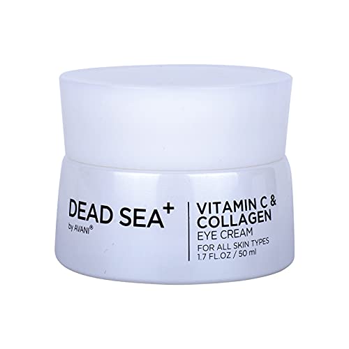Dead Sea+ by AVANI VITAMIN C & COLLAGEN EYE CREAM | Targets Typical Signs Of Aging, Improves Skin Elasticity, Reduces Fine Lines And Wrinkles | Dead Sea Minerals, Collagen, And Vitamin C - 1.7 fl oz
