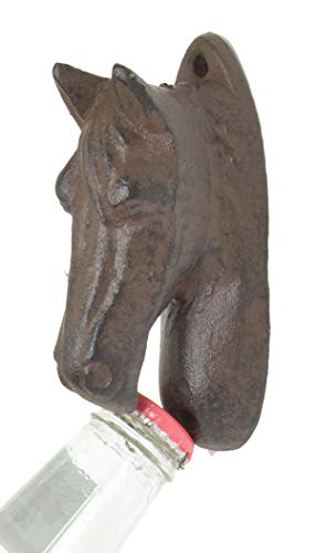 Upper Deck Cast Iron Wall Mounted Horse Head Bottle Opener