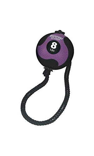AGM Group AeroMat Elite Power Rope Medicine Ball Purple 8 lb