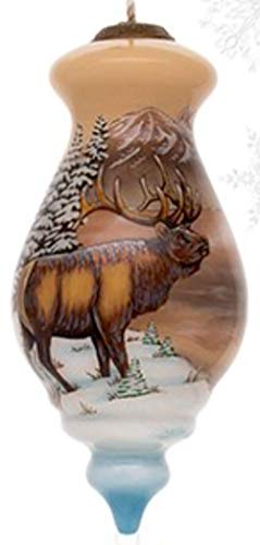 Inner Beauty Elk by Cabin Wildlife Spire Glass 6 Inch