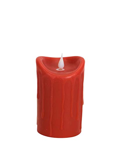 Melrose 60079 Simplux LED Dripping Candle with 6 Hours Timer, 5-inch High