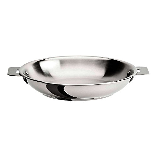 Cristel Multiply Stainless Steel Frying Pan with Removable Handles, 9.5 Inch