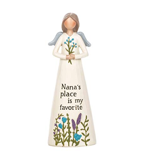 Blossom Bucket 211-12873 Nana's Place is My Favorite Angel Figurine, 5-inch Height