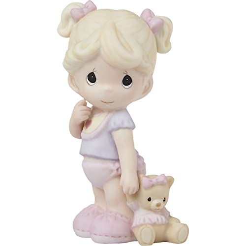 Precious Moments 222018 Tickled Pink Bisque Porcelain Figurine