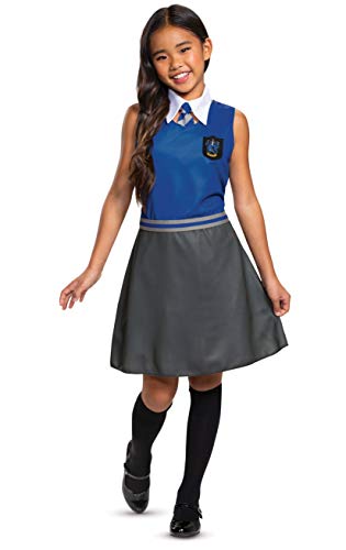 Disguise Harry Potter Ravenclaw Dress Classic Girls Costume, Blue & Gray, Medium (7-8)