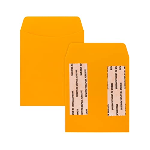 Hygloss Products, Inc self Adhesive Library Pockets, Butterscotch, 30 Piece
