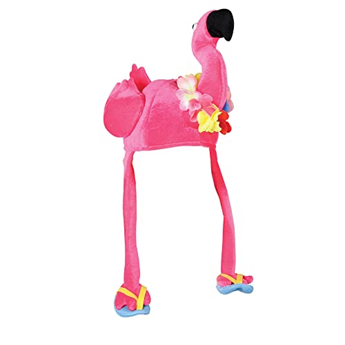 Beistle Plush Flamingo Hat Party Accessory (1 count) (1/Pkg)