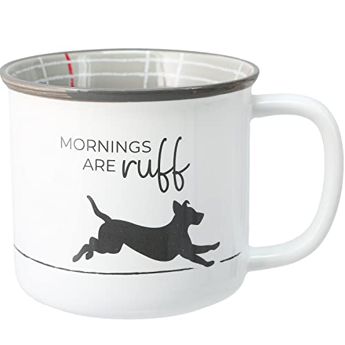 paviliongift Mornings are Ruff Coffee Mug 18 oz