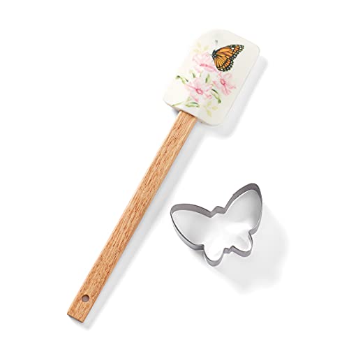 Lenox Butterfly Meadow Spatula & Cookie Cutter Set, 2.56