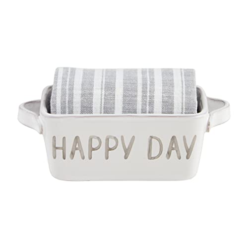 Mud Pie Happy Day Mini Baker and Towel Set, 26-inch