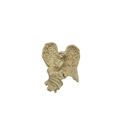 Comfy Hour Faith and Hope Collection Praying Corner Angel Figurine, Courage Left, Beige, Home Decoration, Polyresin