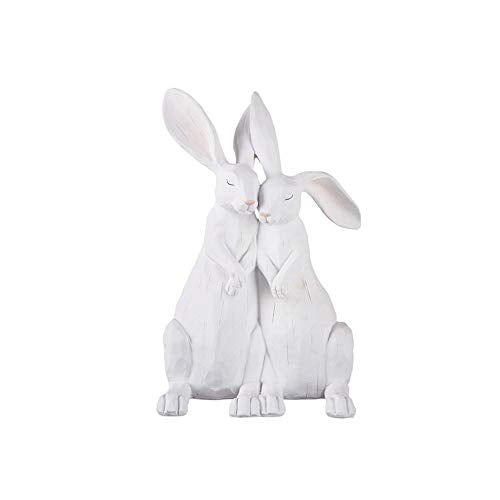 RAZ Imports Homestead 12.75" Rabbit Couple Figurine