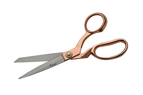 Szco Supplies 8.5‚Äù Fatima Heavy-Duty Professional Fabric Tailor Scissors For Home Crafts And Office With Rose Gold Finished Handle