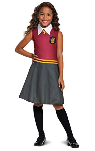 Disguise Harry Potter Gryffindor Dress Classic Girls Costume, Red & Gray, Large (10-12)